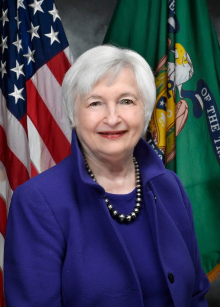 Treasury Secretary Janet Yellen portrait